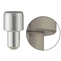 Locating pins / round, diamond-shaped / chamfered flat head / press-fit spigot