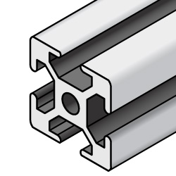 8 Series / slot width 10 / 40x40mm, Parallel Surfacing