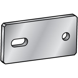 Flat Bar/Rolled Aluminum Mounting Plate/Bracket, Dimension, HRNQA HUNQA