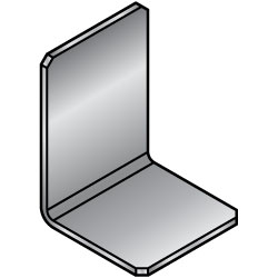 L Sheet Metal Mounting Plates / Brackets