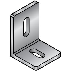 L-Shaped Finishing Angle Mounting Plate / Bracket -Custom Dimensions Type- LAFNN