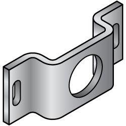 Sheet Metal Mounting Plate / Bracket -Convex Bending Type- BLUFS from  MISUMI