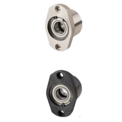 Bearings with Housings [Economy Model] - Cast, Space Saving, Double Bearings