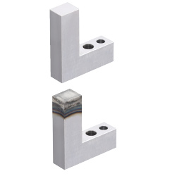 Locators (Flat) Two Dowel Holes and One Through Hole Type