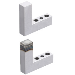 Locators (Flat) Two Dowel Holes and Two Through Holes Type