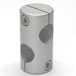 Stainless Steel Round Hole Pipe Joint, 90° Cross Holes PC4S200