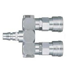 Quick Coupling, Multi-Connection, AL TYPE Straight L-Shaped CAL2L