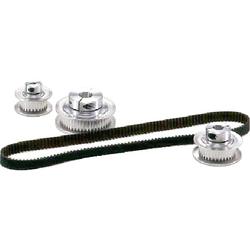 Timing belt pulleys / 2GT / with flanged pulley / aluminium / 2GT-6C P38-2GT-BLP-6C-6