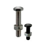 stopper bolts / hexagon socket at head / regular thread / domed stop face at head / stainless steel / black oxided / 40-45 HRC / SSB-B