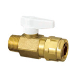 Double Lock Valve, WB1 Type, Taper Male Screw, Single-Touch Removable Handle, Made of Brass WB1A-2016C-S