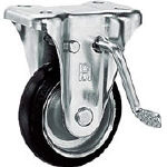 Press Castors KB Type Fixed Wheel (with Brake) for Medium Loads with Bearing OHUKB-100