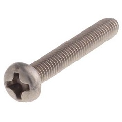 Rare Metal Screw (RMS) Alloy600 (Inconel 600) Phillips Round Head Screw