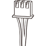 Connector with Cord for Photo / Micro-Sensor Connector for EE-SPX74/84 with Cord [EE-1013]