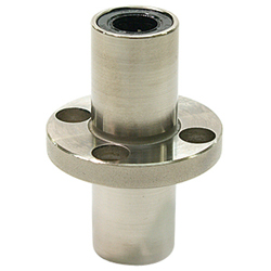 Linear ball bearings / central round flange / steel / double bushing LFDC12-UU