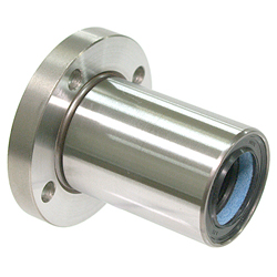 Linear ball bearings / round flange / steel / with seal / maintenance-free / LF-MF MLF20MF