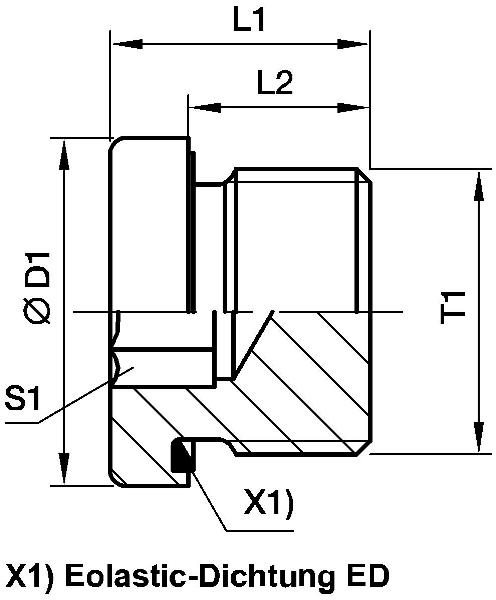 PARKER Sealing Plug for Threaded Holes VSTI M/R-ED
