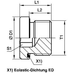 PARKER Sealing Plug for Threaded Holes VSTI M / R-ED VSTI1/4ED71