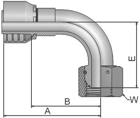 PARKER Parkrimp No-Skive Fitting 1EC46