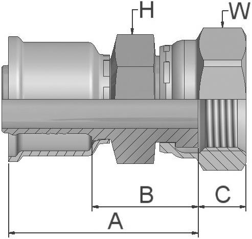 PARKER Parkrimp No-Skive Fitting 1JC26