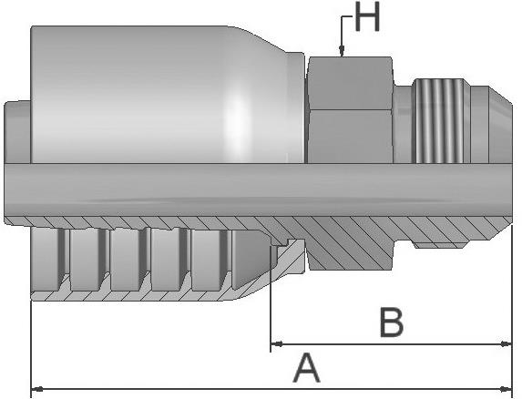 PARKER Parkrimp No-Skive Fitting 10370