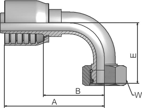 PARKER Parkrimp No-Skive Fitting 1CF43