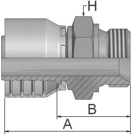 PARKER Parkrimp No-Skive Fitting 1D946