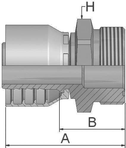 PARKER Parkrimp No-Skive Fitting 1JM48