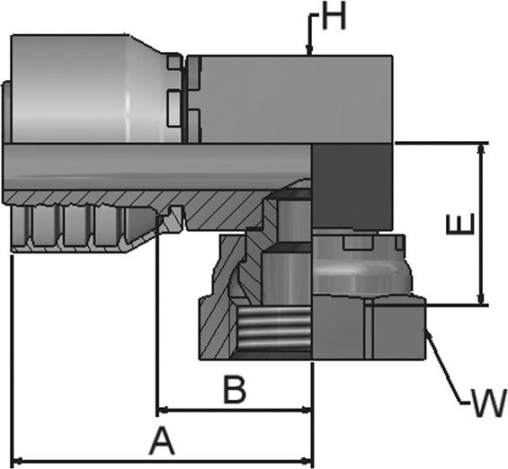 PARKER Parkrimp No-Skive Fitting 1B448