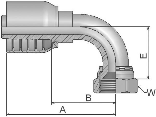 PARKER Parkrimp No-Skive Fitting 13970