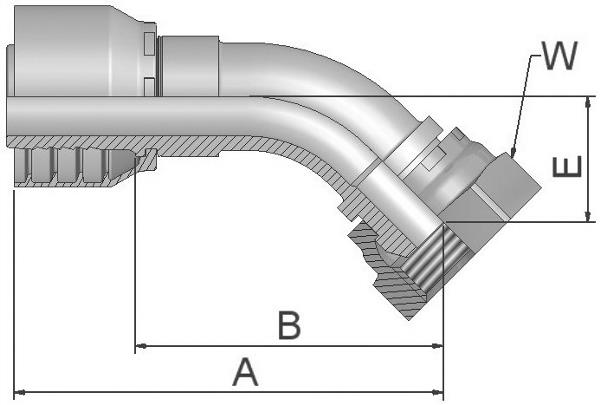 PARKER Parkrimp No-Skive Fitting 1B146