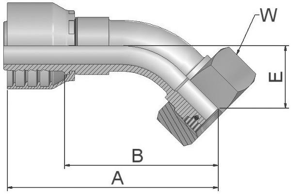 PARKER Parkrimp No-Skive Fitting 10C48