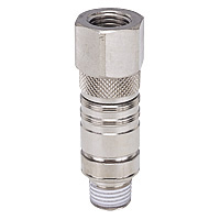 Mold Cooling - Mold Temperature Control Joint - Built-in Stop Valve - Female Screw Straight ASC10-02F02