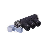Mechanical Switching Valve Mechanical Valve Panel Mount Type Roller Type (Central Exhaust Type) MVP43-RJ