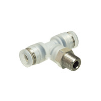 for Clean Environment, Tube Fitting PP Type Tee, Screw Element SUS304