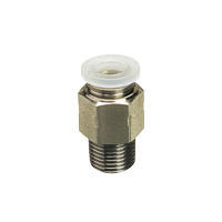 for Clean Environment, Tube Fitting PP Type, Straight, Screw Element SUS304 PPC8-02SUS-C