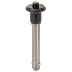 Ball Lock Pins, self-locking, with button handle / Stainless steel