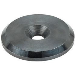 Forehead washers / conical countersunk hole, chamfered / steel / burnished