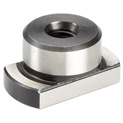 Centring pin / round, threaded hole / steel