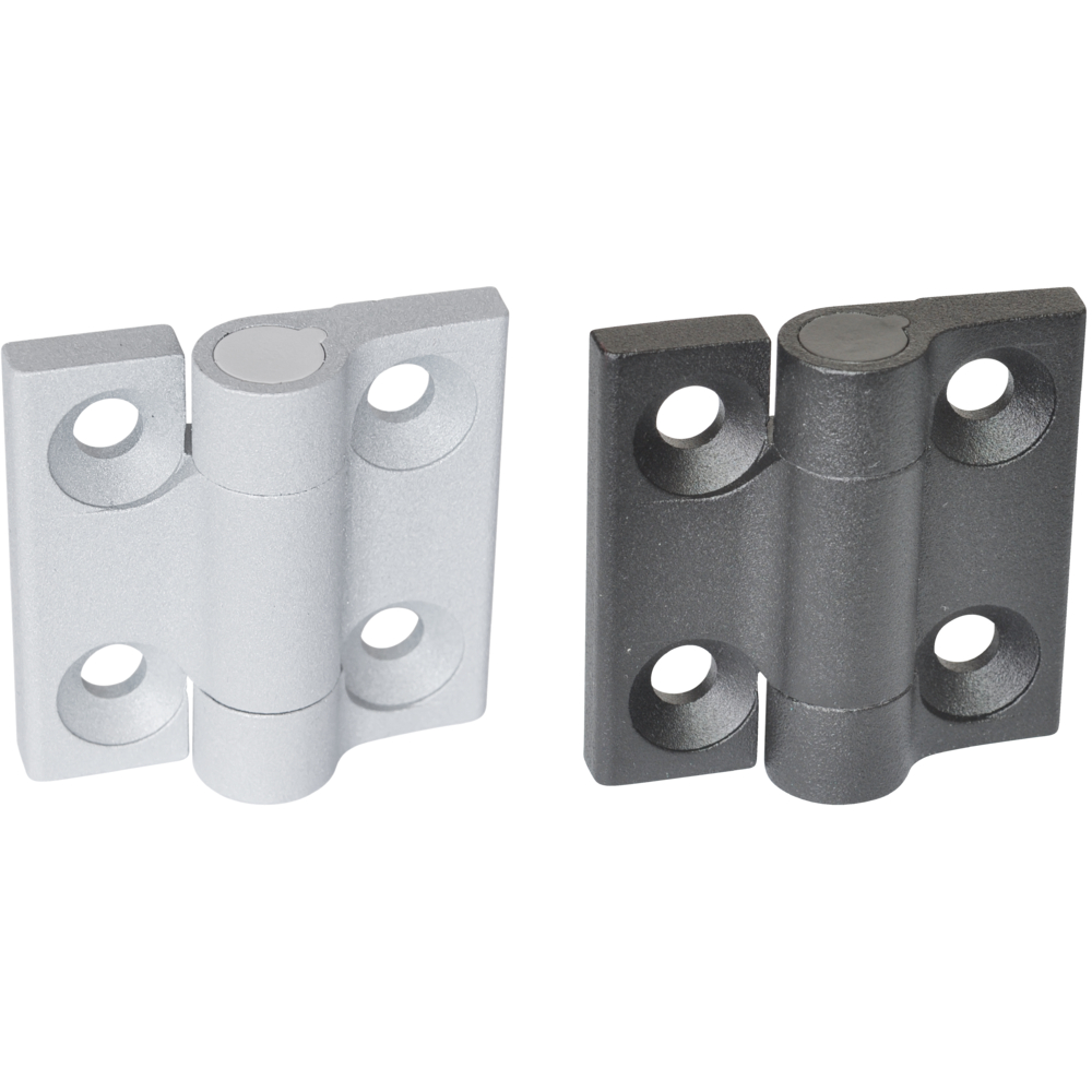 Hinges, Zinc die-cast, with indexing positions