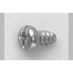 Stainless Steel Pan Head Self-Tapping Screw With Cross-Head / Straight-Slot Combo Drive (Type 2 Without Groove, B-0 Type) CSBPNHB0-SUS-TP2.6-10