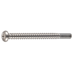 Cross / Straight-Recessed Pan Head Tapping Screw Class 2 with Guide BPR Model G=10 CSBPNNBRPG10-SUS-TP4-25