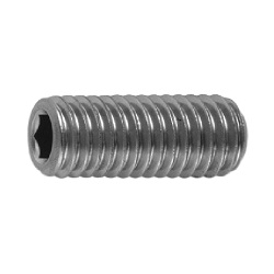 Hexagon Socket Set Screw, Indented Tip, by Ansco SSHC-SUSTBS-M2-6