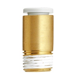 KQ2S, One-touch Fitting White Color - Hexagon socket head male connector 10-KQ2S08-02NS