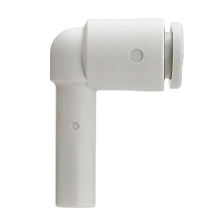 KQ2L*-00, One-touch Fitting White Color - Union Elbow