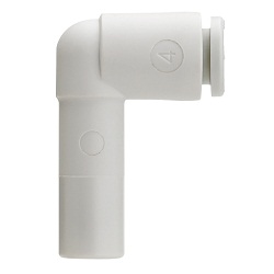 KQ2L*-99, One-touch Fitting White Color - Plug-in elbow 10-KQ2L06-08A