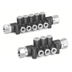 KM11, One-touch Fittings Manifold Series - Port A One-touch Fitting, Port B One-touch Fitting