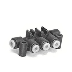 KM16, One-touch Fittings Manifold Series - Port A One-touch Fitting, Port B One-touch Fitting KM16-06-06-3-X2