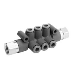 KRM, Flame Resistant, One-touch Fitting Manifold KRM12-06-02-10