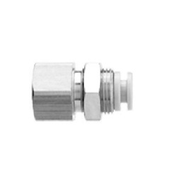 KGE, One-touch Fitting Stainless, Bulkhead Connector KGE06-01