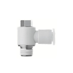 Stainless Steel One-Touch Pipe Fitting KQ2-G Series, Universal Elbow Union Fitting KQ2V-G (Sealant / No Sealant) KQ2V12-03G
